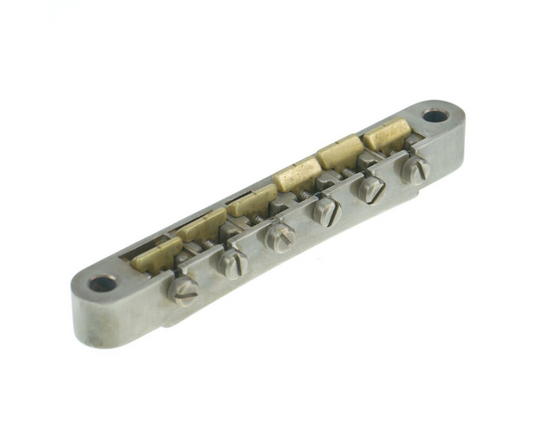 Faber ABRH-BG, For Gibson® ABR-1, Gloss Nickel, Brass saddles natural