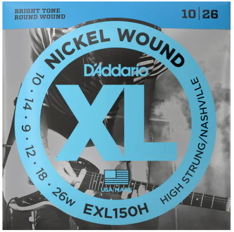 D'Addario EXL150H High Strung Nashville Tuning