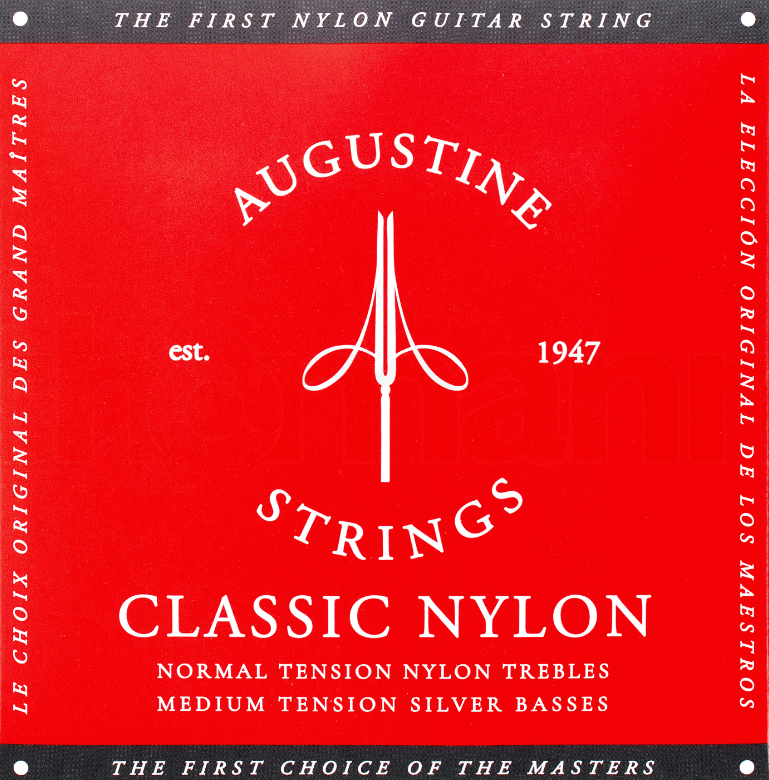 Augustine Classic Red medium tension string set