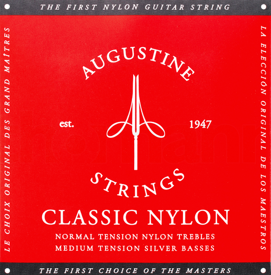 Augustine Classic Red medium tension string set