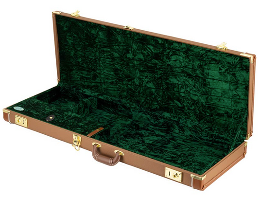Boston DGC-ST-BR electric guitar case brown tolex + brown leatheroid