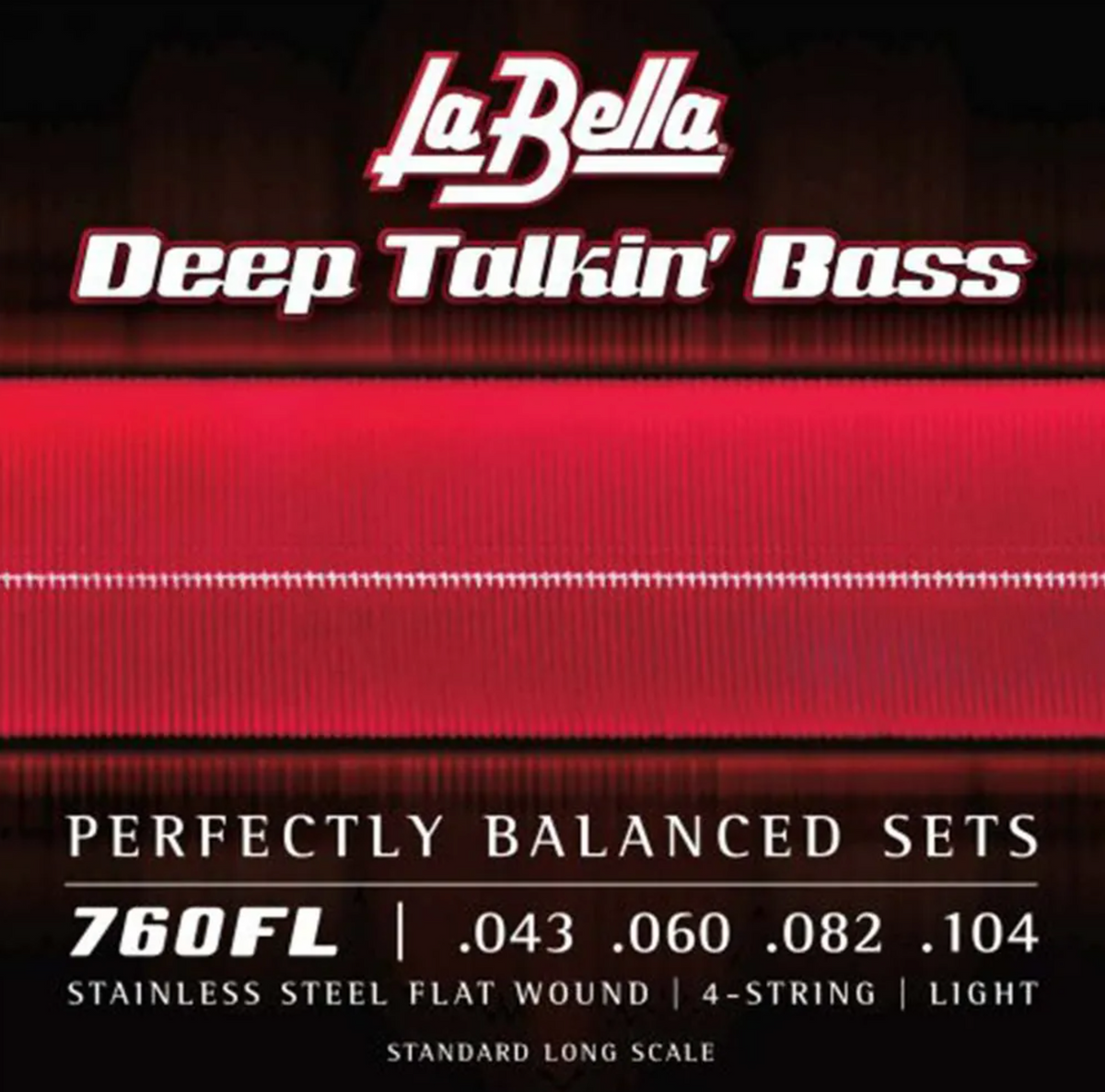 La Bella L-760FL flatwound long Scale