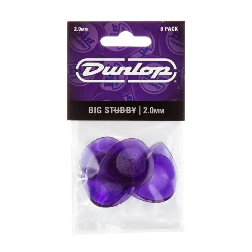 Dunlop 475P2 groot stomp plectrum 2,0 mm, 6 stuks