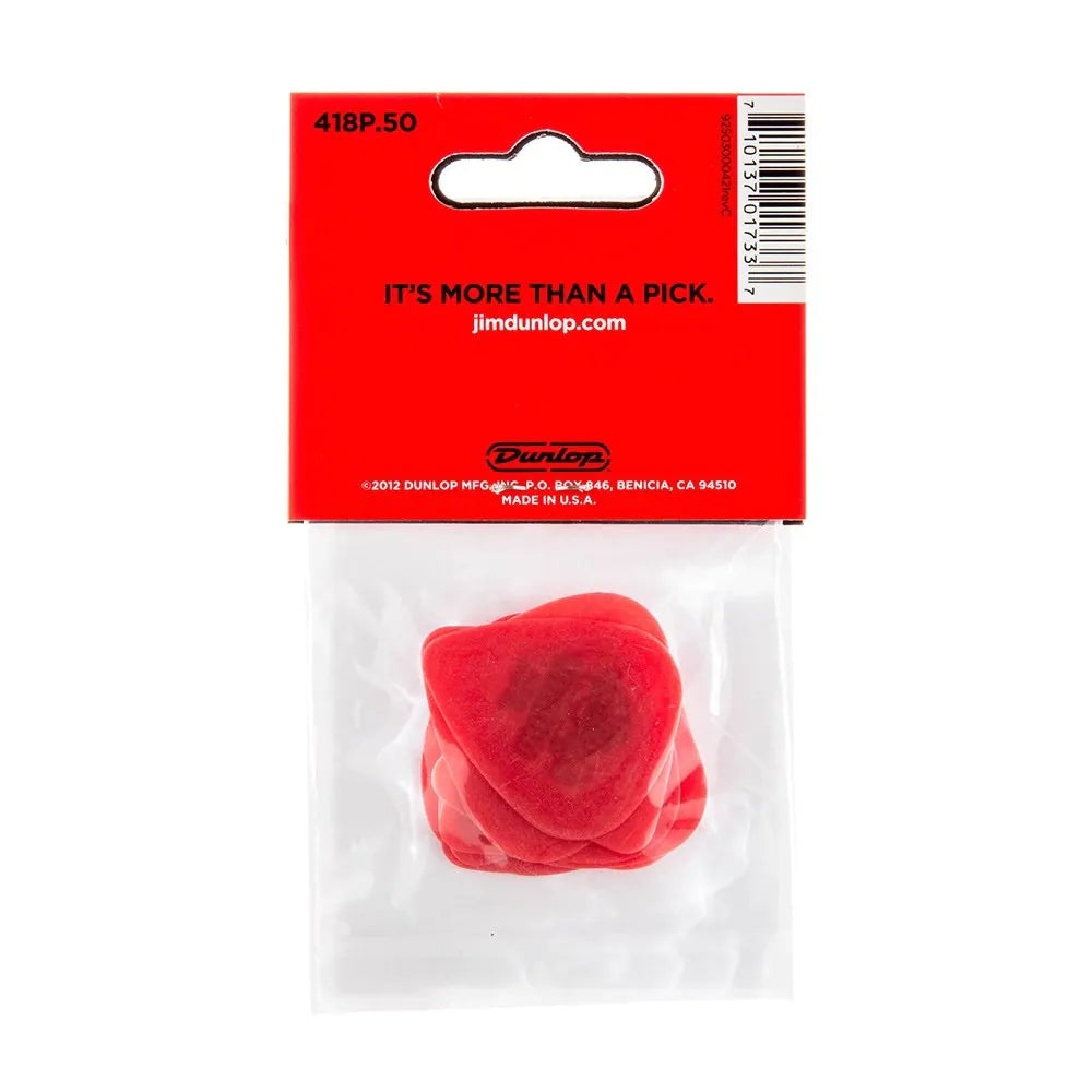 Dunlop 418P50 Tortex Standard Plectrum 0.50mm 12-Pack