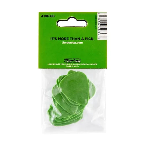 Dunlop 418P.88 Tortex Standard Plectrum 0.88mm 12-Pack