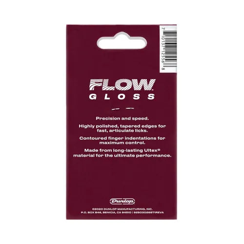 Dunlop 550P200 Flow Gloss 2.0mm Plectrum 3-Pack