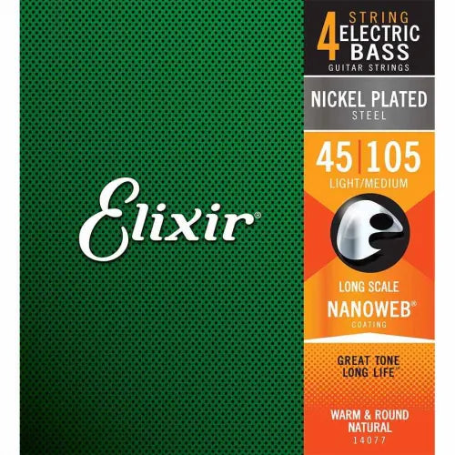 Elixir 14077 Bass Nanoweb (45-105)